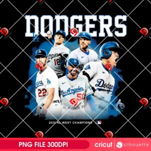 Dodgers Champions 2025 PNG, Los Angeles Baseball World Series 2025 PNG