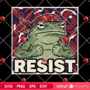 Frog Resistance SVG PNG, Portland Frog Protest SVG PNG, I Stand With Frog SVG PNG