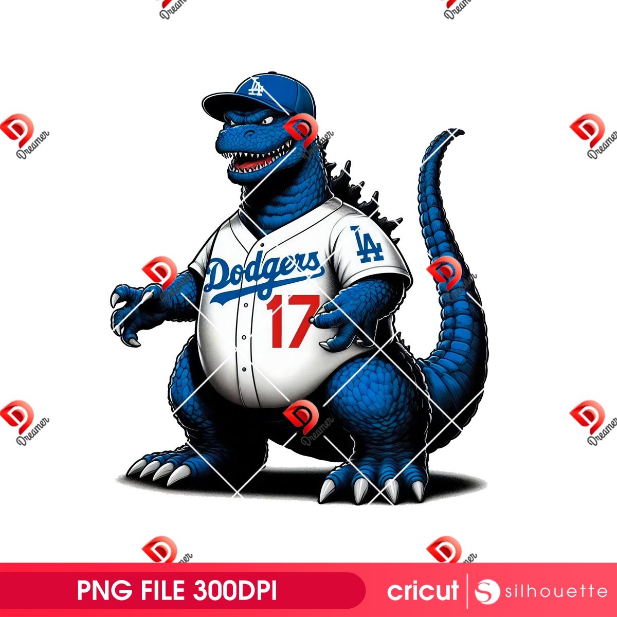 Godzilla Wearing LA Dodgers Uniforms PNG, Godzilla Baseball Los Angeles Dodgers PNG 3 Godzilla Wearing LA Dodgers Uniforms PNG Godzilla Baseball Los Angeles Dodgers PNG 2