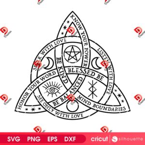 Good Witch Celtic Knot SVG PNG