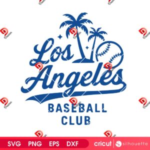 Los Angeles Baseball Club SVG PNG, MLB LA Dodgers Logo SVG PNG