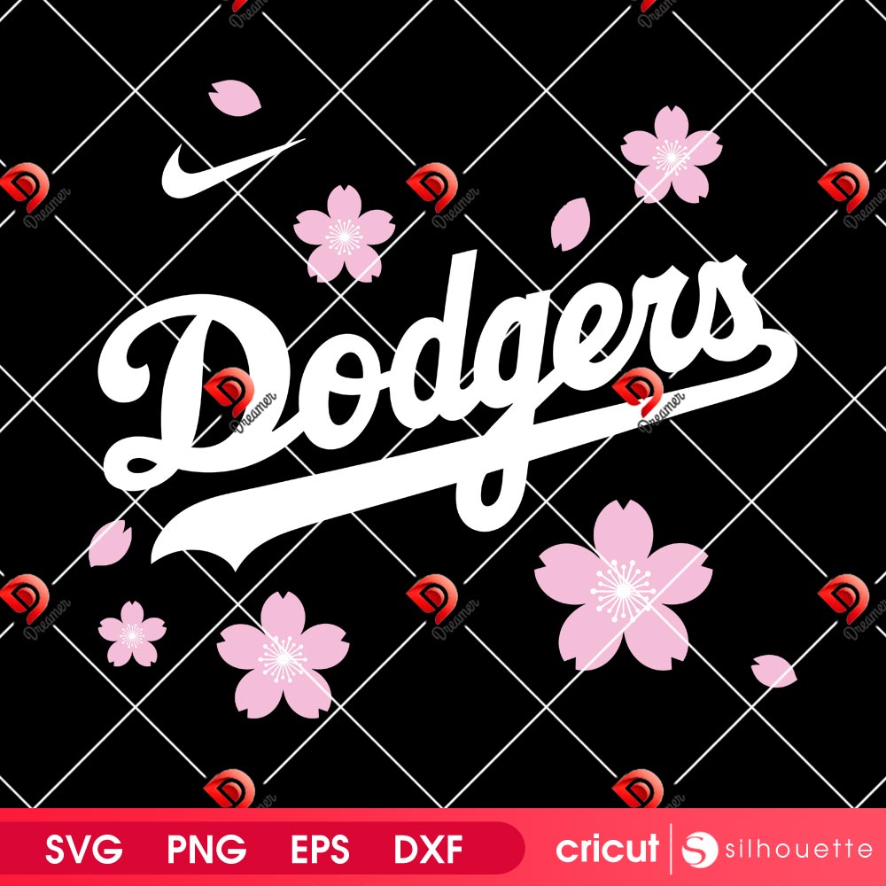 Los Angeles Dodgers Cherry Blossom SVG PNG, Nike Dodgers Flower SVG PNG 2 Los Angeles Dodgers Cherry Blossom SVG PNG Nike Dodgers Flower SVG PNG 2