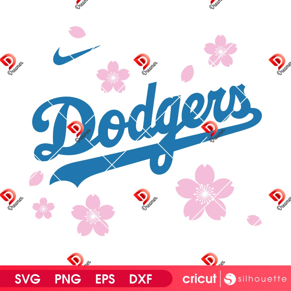 Los Angeles Dodgers Cherry Blossom SVG PNG, Nike Dodgers Flower SVG PNG 4 Los Angeles Dodgers Cherry Blossom SVG PNG, Nike Dodgers Flower SVG PNG