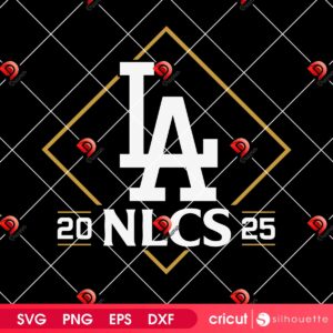 NLCS Postseason 2025 LA Dodgers SVG PNG, Los Angeles Dodgers NLCS Champions 2025 PNG SVG
