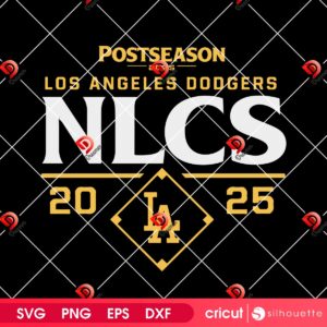 NLCS Postseason 2025 LA Dodgers SVG PNG, Los Angeles Dodgers NLCS Champions 2025 PNG SVG