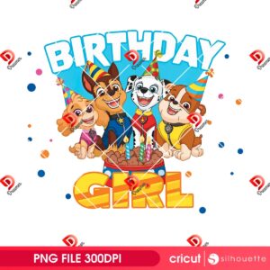 Paw Patrol Birthday Girl PNG