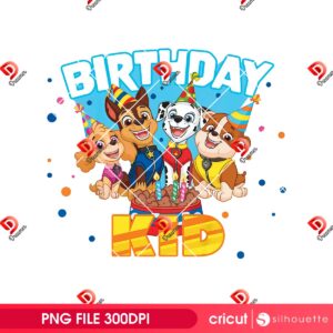 Paw Patrol Birthday Kid PNG
