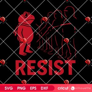 Portland Frog Protest Clipart SVG PNG, Resist Political SVG PNG Digital Design