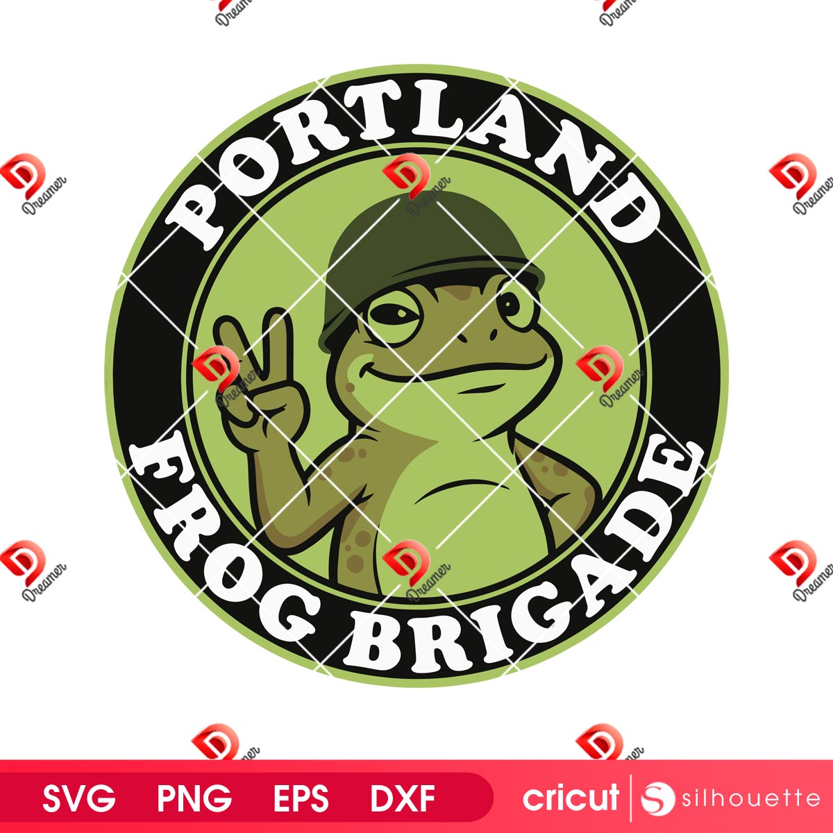 Portland Frog SVG PNG Files, Peace Sign Mascot SVG PNG Design 2 Portland Frog SVG PNG Files, Peace Sign Mascot SVG PNG Design