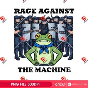 Rage Against The Machine PNG, Portland Frog Protest PNG, Political Activism PNG