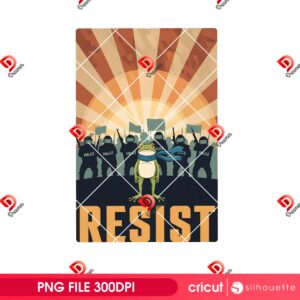 Resist Portland Frog Design PNG, I Stand With Frog Protest PNG, Anti Trump Anti Fascism PNG