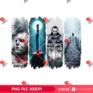 You Can't Kill What Won't Stay Dead PNG, Jason Voorhees Halloween PNG, Horror Killer Movie PNG