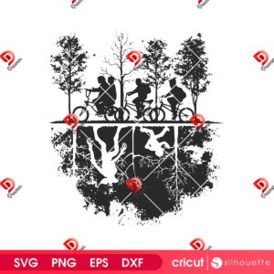 80s Horror TV Friends Dont Lie SVG, Upside Down Stranger Things 5 SVG PNG