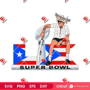Bad Bunny Super Bowl 2026 PNG SVG, Benito Bowl 2026 PNG SVG