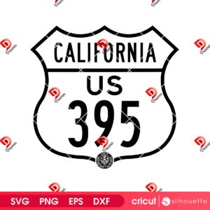 California US 395 Logo SVG PNG