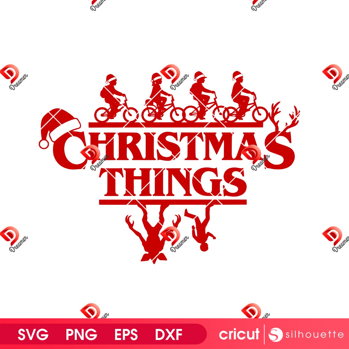 Christmas Stranger Things SVG PNG, The Upside Down Christmas SVG PNG 1 Christmas Stranger Things SVG PNG, The Upside Down Christmas SVG PNG
