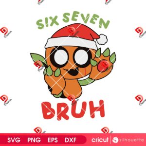 Dandy's Christmas Six Seven Bruh SVG PNG, Gourdy 67 Meme SVG PNG
