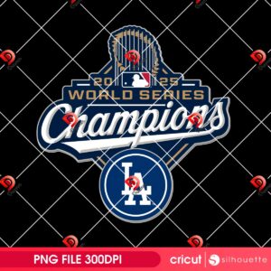Dodgers Champions 2025 PNG, Los Angeles Baseball World Series Champs 2025 PNG