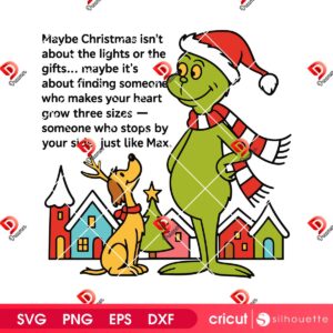 How The Grinch Stole Christmas SVG PNG, Grinch And Max Dog Christmas PNG SVG