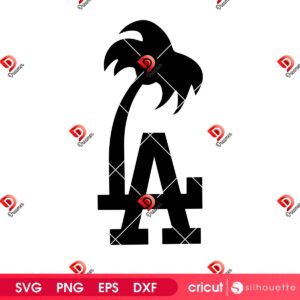 LA Dodgers Baseball Design SVG PNG