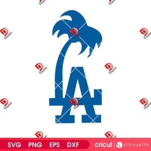 LA Dodgers Baseball Design SVG PNG