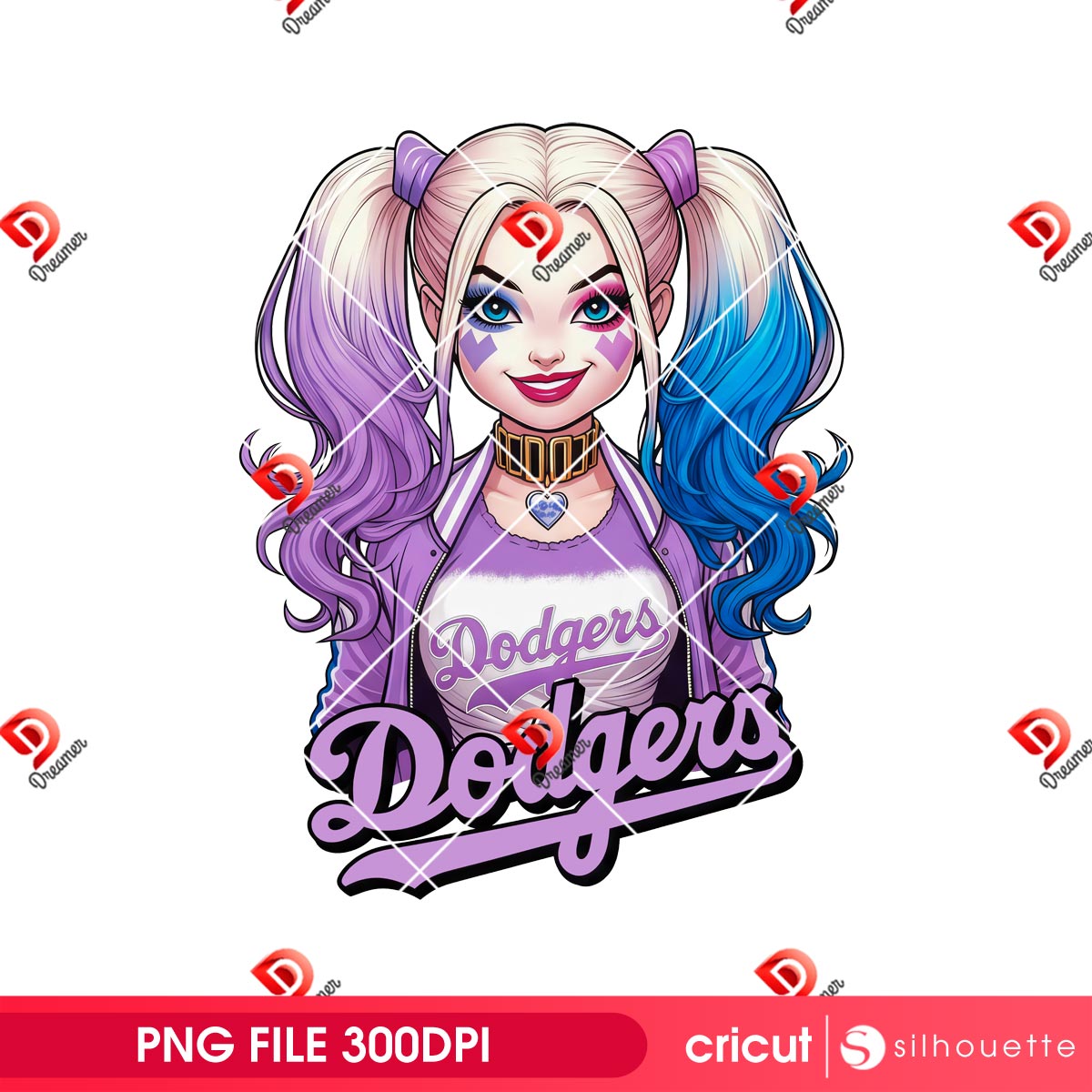 LA Dodgers Harley Quinn PNG Design, Los Angeles Dodgers Character by SVG Dreamer 4 LA Dodgers Harley Quinn PNG Design, Los Angeles Dodgers Character by SVG Dreamer