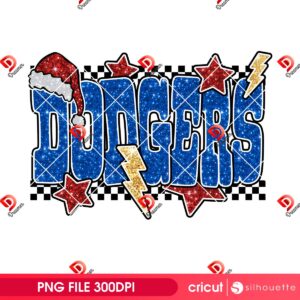 Los Angeles Dodgers Merry Christmas 2025 PNG, Xmas Dodgers Baseball Logo PNG