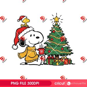 Snoopy Christmas PNG Design, Peanuts Holiday PNG