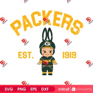 Sonny Angel Green Bay Packers SVG PNG, Sonny Angel NFL Football Packers PNG SVG