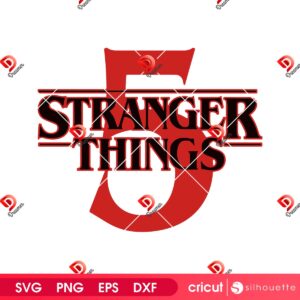 Stranger Things 5 Logo SVG PNG, Stranger Things Season 5 Netflix Movie SVG PNG