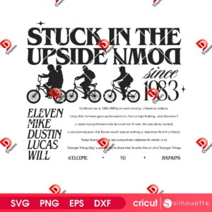 Stuck In The Upside Mode Stranger Things SVG, Stranger Things 5 Movie SVG PNG