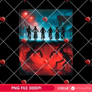 Upside Down Stranger Things PNG, Ride Retro Stranger Vibes Poster Eleven PNG, Friends Dont Lie PNG