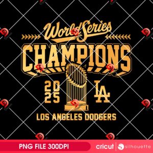 World Series Champions 2025 PNG, Los Angeles Dodgers 2025 PNG, Back To Back LA Baseball PNG