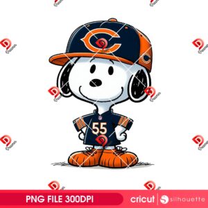 Chicago Bears NFL Snoopy PNG, Peanuts Cartoon Football Snoopy Charlie Brown PNG
