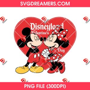 Disneyland Valentines Day PNG, Mickey And Minnie In Love PNG, Mickey Valentine PNG