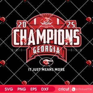 Georgia Championship 2025 SVG PNG EPS DXF