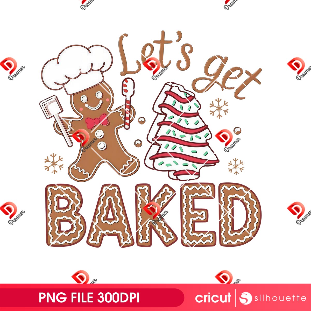 Gingerbread Let's Get Baked PNG, Gingerbread Merry Christmas PNG 1 Gingerbread Let's Get Baked PNG, Gingerbread Merry Christmas PNG
