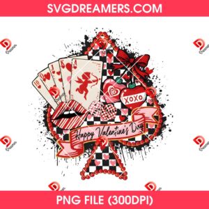 Happy Valentines Day PNG, Western Valentine Checkered Turquoise Valentine PNG