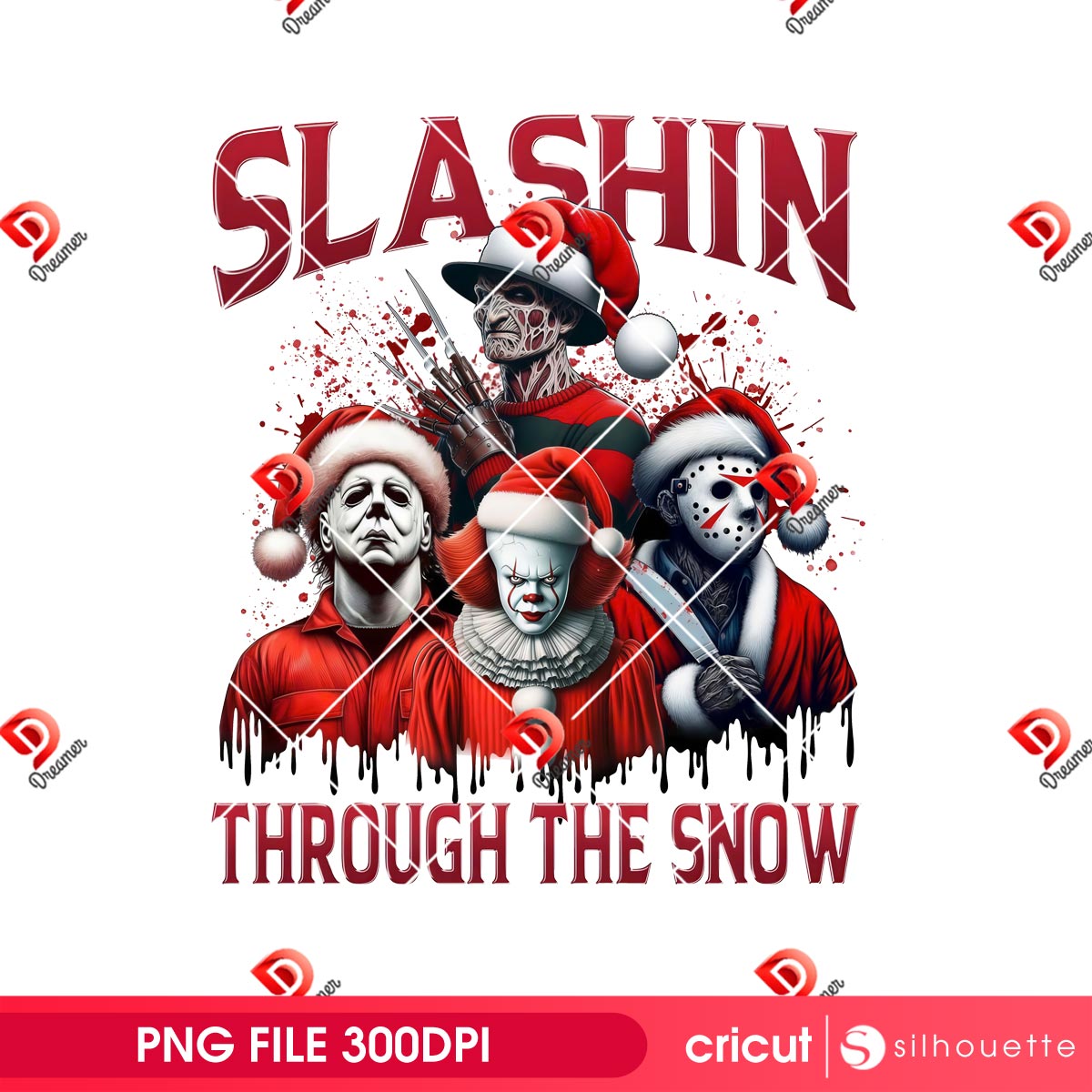 Horror Slashin Through The Snow PNG, Horror Friends Christmas 2025 PNG, Killers Xmas 2025 PNG 2 Horror Slashin Through The Snow PNG, Horror Friends Christmas 2025 PNG, Killers Xmas 2025 PNG