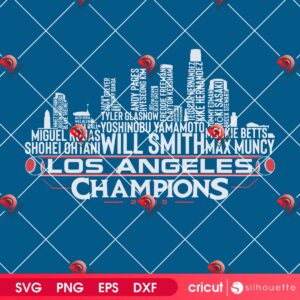Los Angeles Baseball World Champions Team Series 2025 LA City Skyline SVG PNG