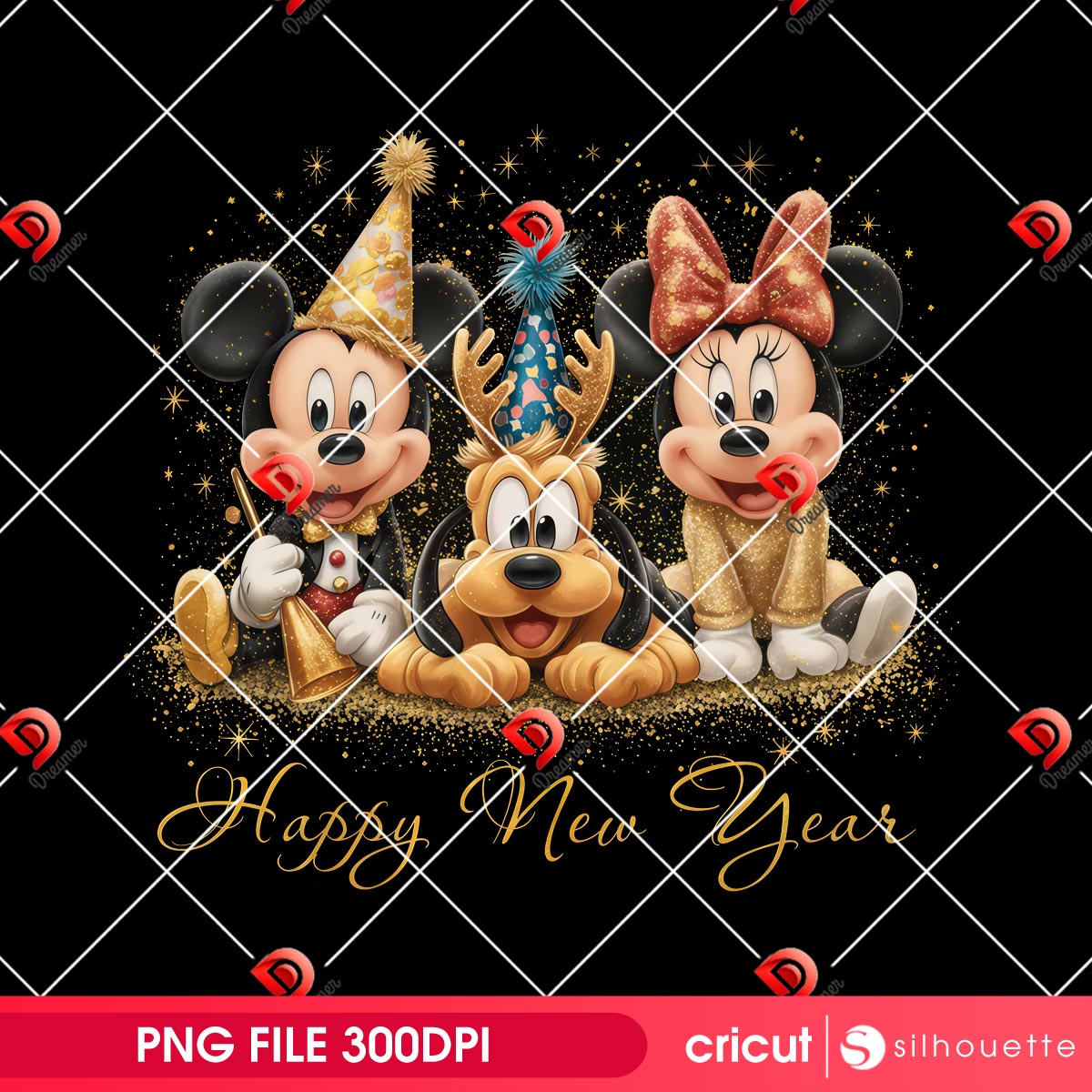 Mickey Minnie Happy New Year 2026 PNG, Disney Friends Holiday PNG 1 Mickey Minnie Happy New Year 2026 PNG, Disney Friends Holiday PNG
