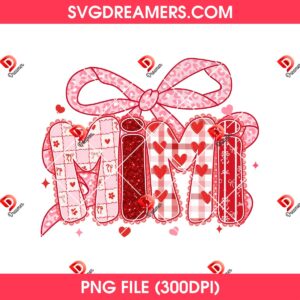 Mama Coquette Valentines PNG Bundle, Preppy Mama Valentine Glitter Bundle, Mimi Nana Gigi Valentines