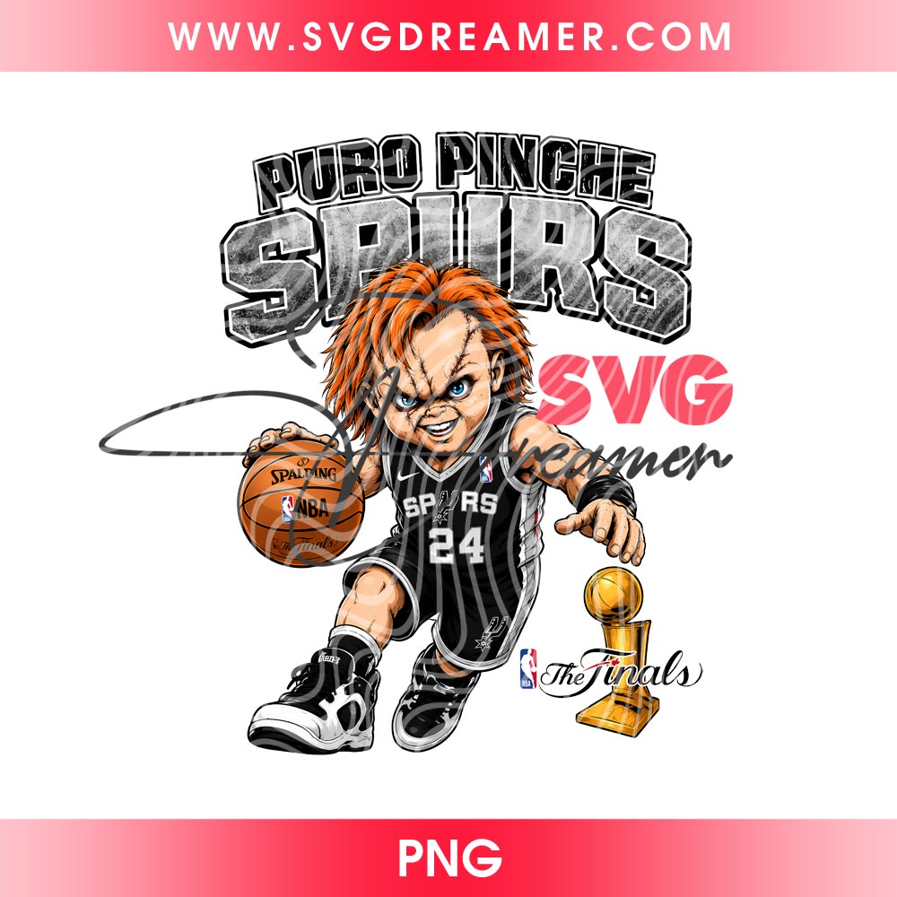 Puro Pinche Spurs Chucky Player PNG, NBA The Finals 2026 Champions Spurs PNG 1 Puro Pinche Spurs Chucky Player PNG, NBA The Finals 2026 Champions Spurs PNG