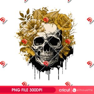 Skull Flower PNG