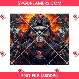 Skull Ride Or Die PNG Design