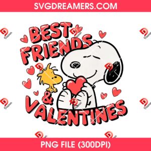 Snoopy Best Friends And Valentines PNG, Peanuts Cartoon Valentine PNG