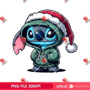 Stitch Winter Christmas Outfit PNG, Merry Stitchmas 2025 Happy New Year 2026 PNG