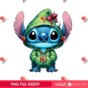 Stitch Winter Christmas Outfit PNG, Merry Stitchmas 2025 Happy New Year 2026 PNG