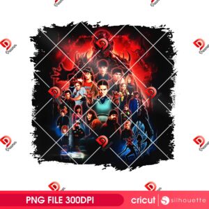 Stranger Vibes Sublimation PNG, Mystery Thriller Upside Down PNG, Stranger Things 5 Movie PNG