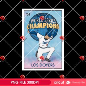 World Series Champions Los Doyers PNG, LA Dodgers Baseball PNG